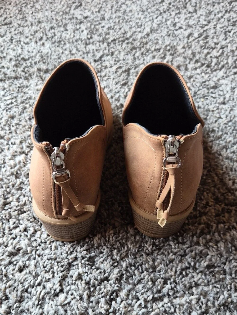 Women's Tan Suede Ankle Boots Size 6.5 (37)